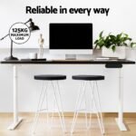 Artiss Electric Standing Desk Sit Stand Desks Motorised Dual Motor 120CM Black - Image 6