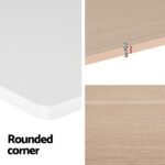 Artiss Standing Desk Motorised Electric Dual Motor Splice White Pine 120CM - Image 4