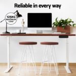 Artiss Standing Desk Motorised Electric Dual Motor 120CM Walnut - Image 6