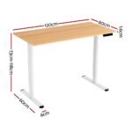 120CM Artiss Electric Standing Desk Sit Stand Desks Home Office Computer Desk - Image 2