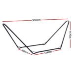 Gardeon Hammock Bed Stand Steel Frame Outdoor Garden - Image 2