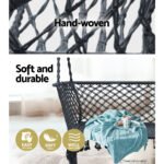 Gardeon Hammock Chair Outdoor Portable Camping Hammocks 2 Person Grey - Image 4