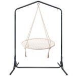 Gardeon Hammock Chair with Stand Nest Web Outdoor Swing 100cm - Image 3