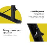 Gardeon Hammock Chair Outdoor Camping Hanging with Steel Stand Rainbow - Image 6