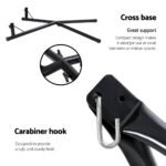 Gardeon Hammock Chair Steel Stand Outdoor Furniture Heavy Duty Black - Image 6