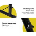 Gardeon Hammock Chair with Steel Stand Macrame Outdoor Swinging Grey - Image 6