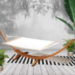 Gardeon Hammock Bed Outdoor Camping Garden Timber Hammock with Stand - Image 7