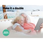 Gardeon Hammock Bed Outdoor Camping Garden Tassel Timber Hammock White - Image 3