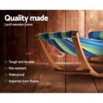 Gardeon Hammock Bed Outdoor Camping Kids Timber Hammock Rocking - Image 4