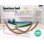 Gardeon Hammock Bed Outdoor Camping Kids Timber Hammock Rocking - Image 6