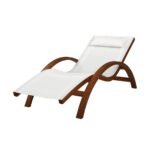 Gardeon Sun Lounge Outdoor Furniture Timber Armchair Wooden Stand - Image 7