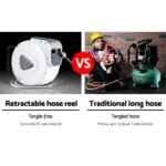 Giantz Air Hose Reel 20m Retractable Rewind Swivel Wall Mount Compressor Garage - Image 11