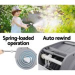 Water Hose Reel 20M Retractable Auto Rewind Spray Gun Garden - Image 5
