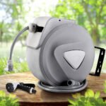 Water Hose Reel 20M Retractable Auto Rewind Spray Gun Garden - Image 8