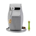 Water Hose Reel 30M Retractable Garden Auto Rewind Brass Spray Gun - Image 3