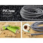 Water Hose Reel 30M Retractable Garden Auto Rewind Brass Spray Gun - Image 7