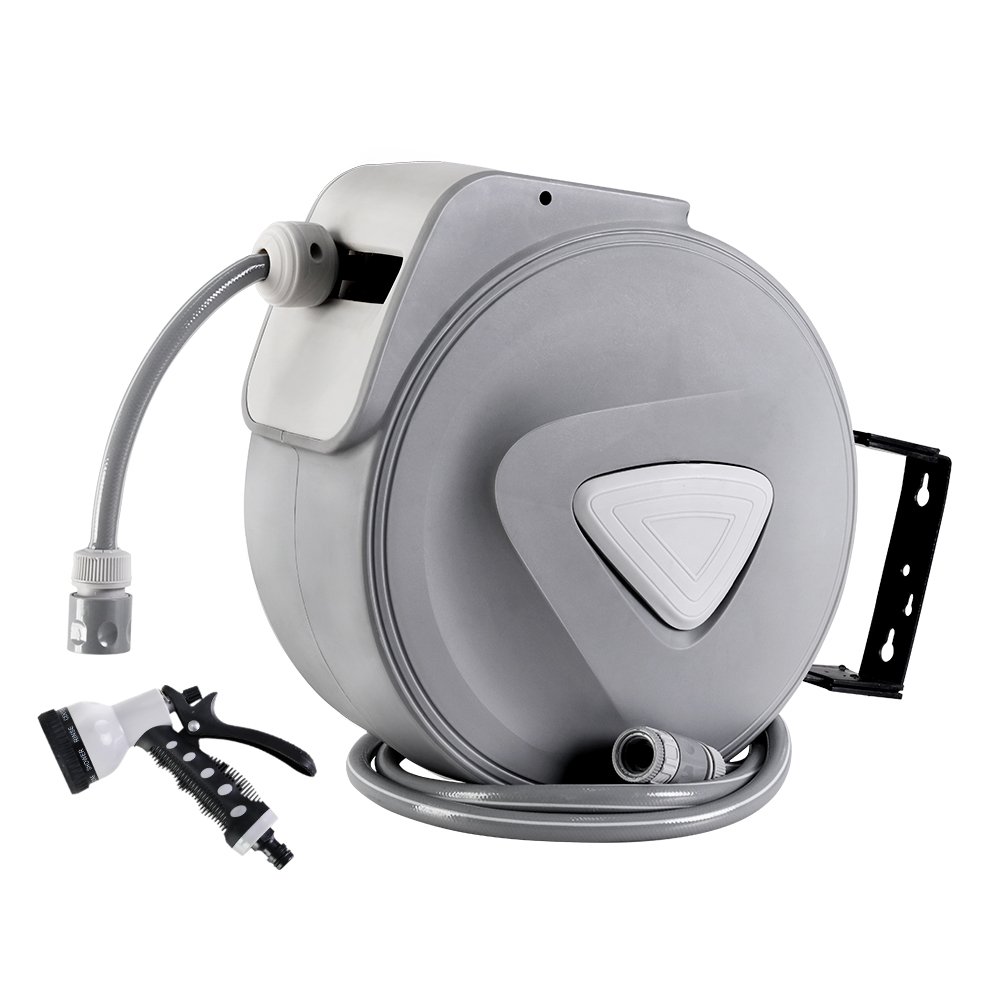 HR-WA-AUTO-30M-PLS-00.jpg Water Hose Reel 30M Retractable Garden Auto Rewind Spray Gun - Image 1