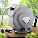 Water Hose Reel 30M Retractable Garden Auto Rewind Spray Gun - Image 8