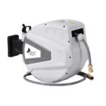 Green Fingers 30M Water Hose Reel Retractable Auto Rewind Wall Mount Garden Spray Gun - Image 3