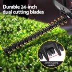 Giantz 25.4CC Petrol Hedge Trimmer 24" Dual Blade Tree Grass Garden Tool - Image 5