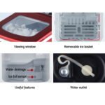 DEVANTi Portable Ice Cube Maker Machine 2L Home Bar Benchtop Easy Quick Red - Image 6