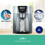 Devanti 2L Portable Ice Cuber Maker & Water Dispenser - Silver - Image 3