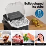 Devanti 12kg Ice Maker Machine 1.3L w/Scoop Holder Black - Image 5