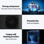 Devanti 12kg Ice Maker Machine 1.3L w/Scoop Holder Black - Image 6