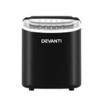 Devanti Portable Ice Maker Machine Ice Cube Tray 12kg Bar Countertop Black - Image 3