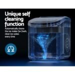 Devanti Portable Ice Maker Machine Ice Cube Tray 12kg Bar Countertop Black - Image 6