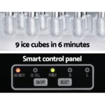 Devanti 12kg Ice Maker Machine w/Self Cleaning Silver - Image 5