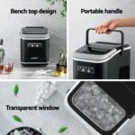 Devanti Ice Maker Machine Portable 12kg Countertop w/Self Cleaning 1.3L Black - Image 5