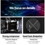 Devanti 15kg Ice Maker Machine Black - Image 7