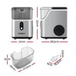 Devanti Ice Maker Machine 15kg Nugget Ice Cube - Image 2