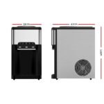 Devanti 20kg 3 in 1 Ice Maker Machine Cold and Hot Water Dispenser 3L Silver - Image 2
