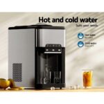 Devanti 20kg 3 in 1 Ice Maker Machine Cold and Hot Water Dispenser 3L Silver - Image 4
