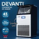 Devanti Commercial Ice Maker Machine 45kg Ice Cube Tray Bar Stainless Steel - Image 4