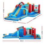 Kids Inflatable Water Slide Splash Pool Park Jumping Castle Bounce 615X322CM - Image 2