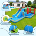 Kids Inflatable Water Slide Splash Pool Park Jumping Castle Bounce 615X322CM - Image 6