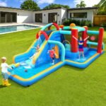 Kids Inflatable Water Slide Splash Pool Park Jumping Castle Bounce 615X322CM - Image 7