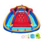 Kids Inflatable Pool Water Slide Cannon Splash Park Toss Game 408X386CM