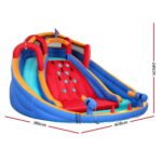 Kids Inflatable Pool Water Slide Cannon Splash Park Toss Game 408X386CM - Image 2