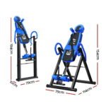 Everfit Inversion Table Gravity Exercise Inverter Back Stretcher Home Gym Blue - Image 2