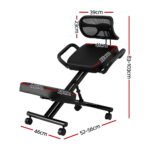 Artiss Kneeling Chair Ergonomic Office Home Knee Seat Posture Back Stretch Rest - Image 2