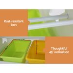 Keezi 3PCS Kids Table and Chairs Set Children Furniture Play Toys Storage Box - Image 5