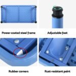 Keezi 5PCS Kids Table and Chairs Set Children Study Desk Furniture Plastic 4 Chairs - Image 5