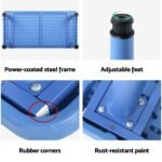 Keezi 9PCS Kids Table and Chairs Set Children Study Desk Furniture Plastic 8 Chairs - Image 4