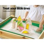 Keezi Kids Sandpit Wooden Sandbox Sand Pit Water Table Outdoor Toys 101cm - Image 6