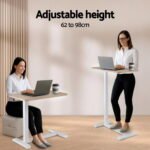 Artiss Laptop Desk Height Adjustable Mobile Workstation Computer Desks 70CM - Image 5