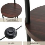 Artiss Floor Lamp 2 Tier Shelf Storage LED Light Stand Home Room Adjustable Head - Image 6